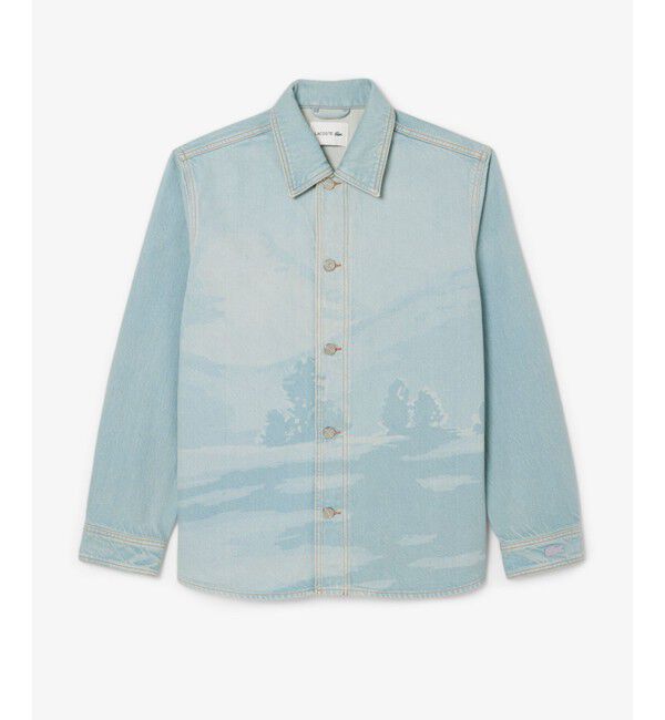 LACOSTE「シャンタコランドスケーププリントデニムオーバーシャツ」|シャツ・ブラウス|