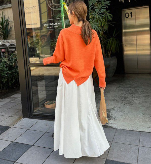 NOLLEY'S「【追加】【WEB＆一部店舗限定色あり】ウォッシャブルヴィンテージタフタマチ入りマキシスカート」|スカート|