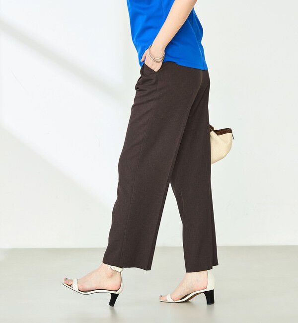 NOLLEY'S「【PR林☆別注カラーあり】ウォッシャブルツイルストレッチ愛されワイドパンツ」|その他|