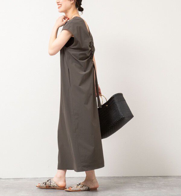NOLLEY'S「《高機能》ウォッシャブルラッシュガード2WAYワンピース」|ワンピース|チャコールグレー
