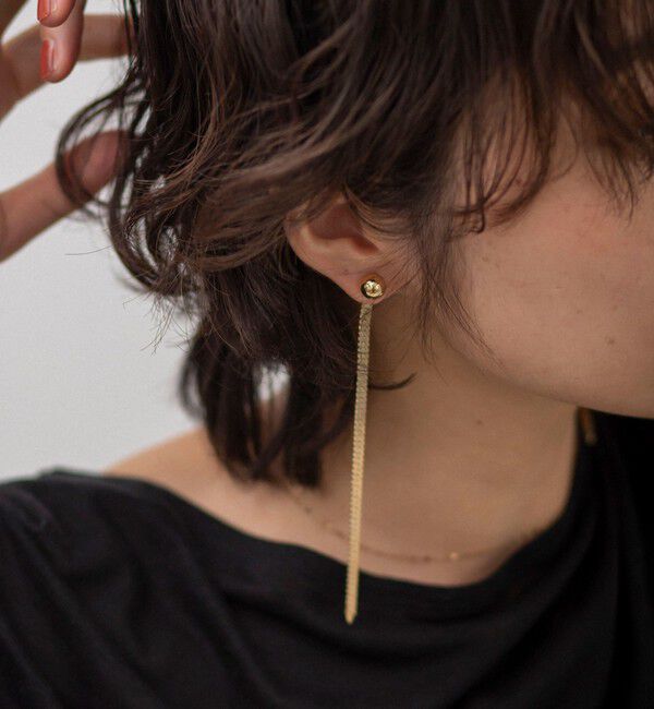 grace grace「【grace grace/グラスグラス】【PR林☆別注アイテム】ビジューロングピアス」|ピアス|