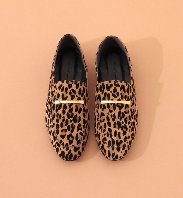 NOLLEY'S「レオパードスエードスリッパローファー」|ローファー|