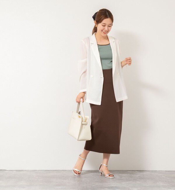 NOLLEY'S「ウォッシャブルリネン風シアージャケット」|テーラードジャケット|