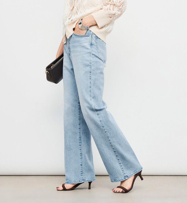 Rie Miller「【RM denim】センタープレスハイウエストパンツ」|デニム|ブルー系その他7