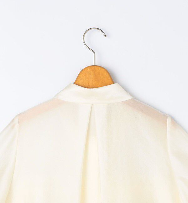 NOLLEY'S「シアーシルキーパール釦フリルブラウス」|シャツ・ブラウス|