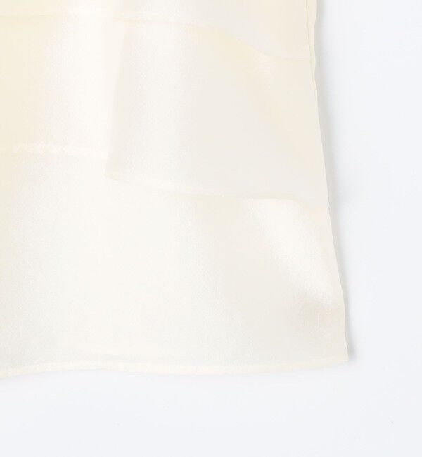 NOLLEY'S「シアーシルキーパール釦フリルブラウス」|シャツ・ブラウス|