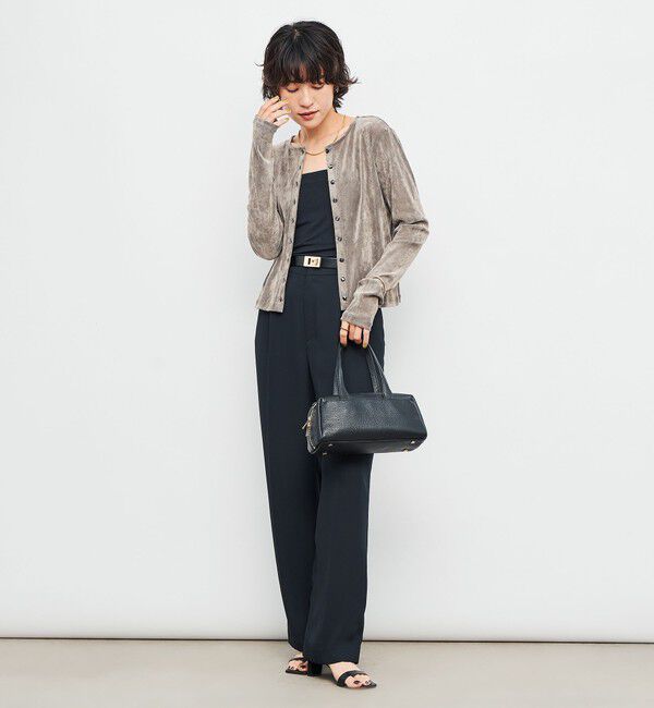 NOLLEY'S「ウォッシャブルバックサテンセミワイドパンツ」|その他|