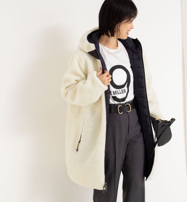 NOLLEY'S「◇【WEB限定】【TAION/タイオン】別注ボア&times;ダウンフードコート(リバーシブル) 」|ダウン|