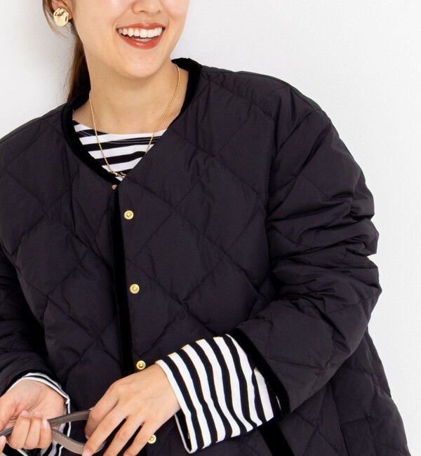 NOLLEY'S「【TAION&times;LIMONTA】別注ベロアパイピングショートダウン」|ダウン|