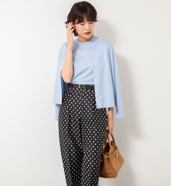 NOLLEY'S sophi「《アンサンブル対応》《手洗い可能》W混ラメハイネックプルオーバーニット」|ニット・セーター|