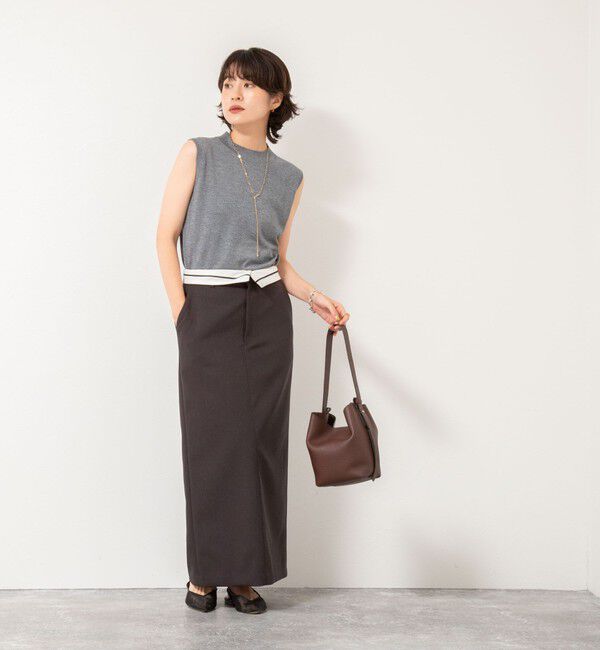 NOLLEY'S sophi「《アンサンブル対応》《手洗い可能》W混ラメハイネックプルオーバーニット」|ニット・セーター|