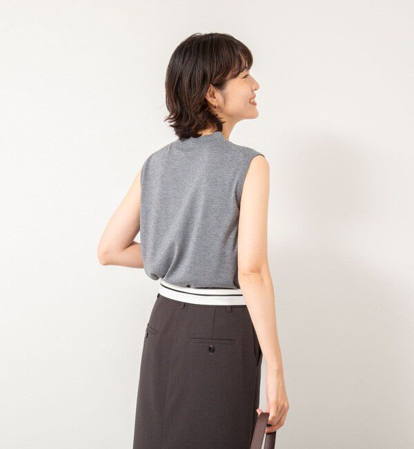 NOLLEY'S sophi「《アンサンブル対応》《手洗い可能》W混ラメハイネックプルオーバーニット」|ニット・セーター|