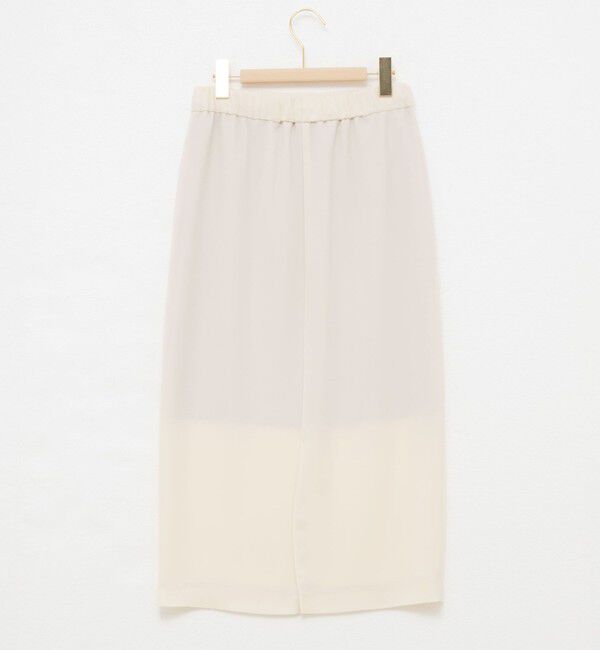 NOLLEY'S sophi「《セットアップ対応》ウォッシャブルダブルサテンイージースカート」|タイト|