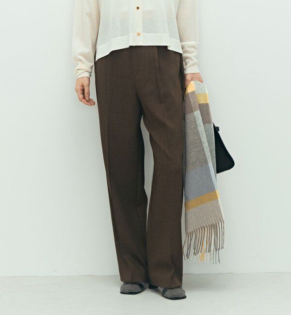 NOLLEY'S「《セットアップ対応》ウォッシャブルウール調セミワイドパンツ」|その他|