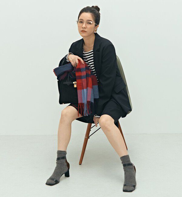 NOLLEY'S「《セットアップ対応》ウォッシャブルウール調ストレッチダブルジャケット」|テーラードジャケット|