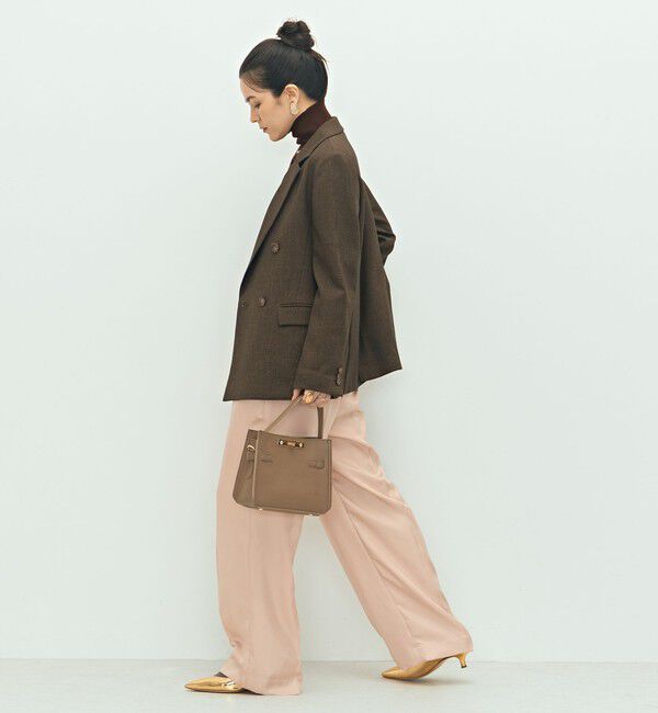 NOLLEY'S「《セットアップ対応》ウォッシャブルウール調ストレッチダブルジャケット」|テーラードジャケット|