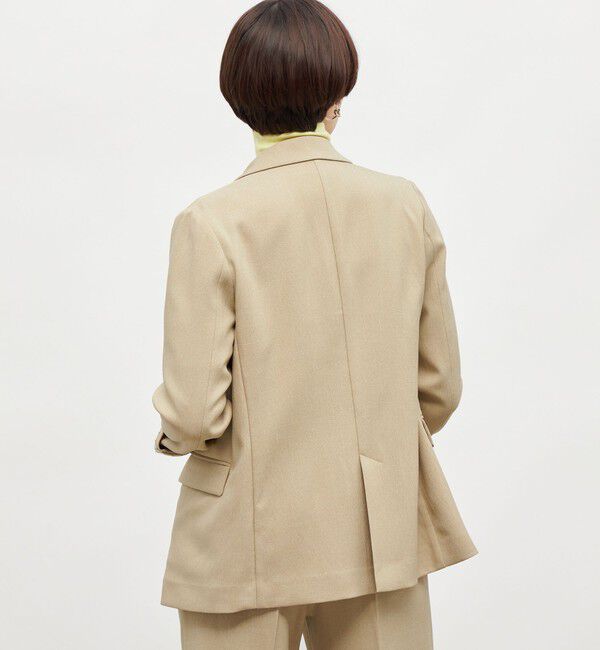 NOLLEY'S「《セットアップ対応》ウォッシャブルウール調ストレッチダブルジャケット」|テーラードジャケット|