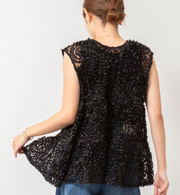 NOLLEY'S「フラワーチュールティアードブラウス」|シャツ・ブラウス|