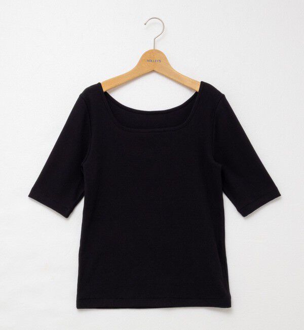 NOLLEY'S「ベアテレコ5分袖2WAYプルオーバーカットソー」|Tシャツ・カットソー|