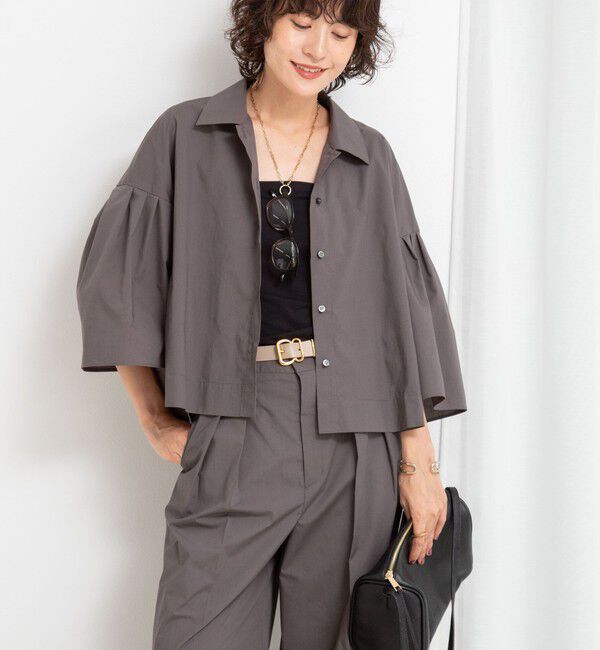 NOLLEY'S「《セットアップ対応》袖フレアボリュームシャツ」|シャツ・ブラウス|