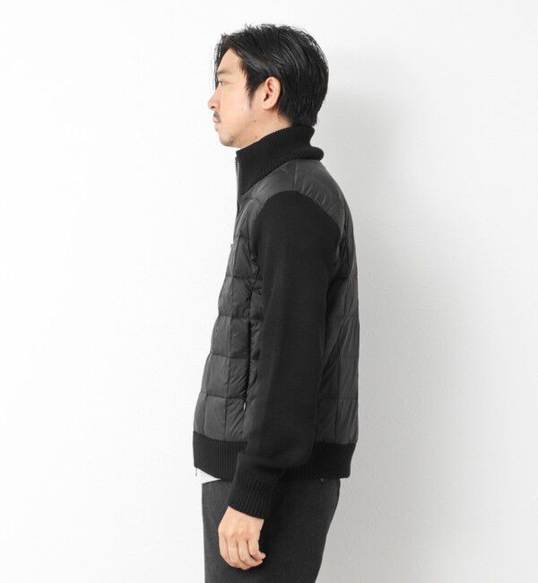 NOLLEY'S goodman「【TAION/タイオン】別注HI NECK DOWN JKT WITH SLEEVE KNIT 25AW」|ブルゾン・スタジャン|