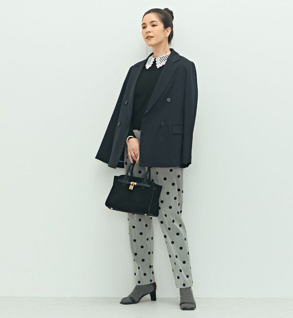 NOLLEY'S「《手洗い可能》襟レース2WAYプルオーバーニット」|ニット・セーター|