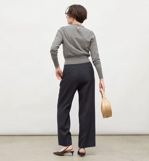 NOLLEY'S「《手洗い可能》襟レース2WAYプルオーバーニット」|ニット・セーター|