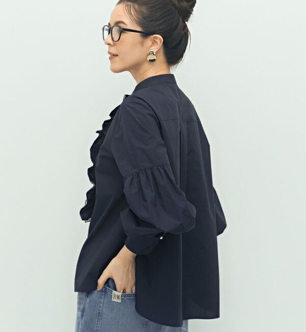 NOLLEY'S「パール釦ビブヨーク4WAYフリルブラウス」|シャツ・ブラウス|