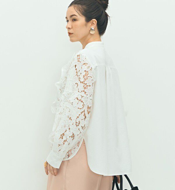 NOLLEY'S「刺繍ビブヨーク4WAYフリルブラウス」|シャツ・ブラウス|