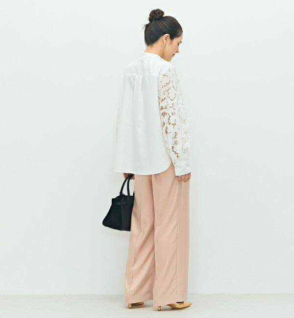 NOLLEY'S「刺繍ビブヨーク4WAYフリルブラウス」|シャツ・ブラウス|