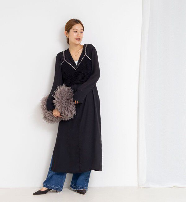 Laraaji「《手洗い可能》かぎ針編みキャミソール」|ニット・セーター|