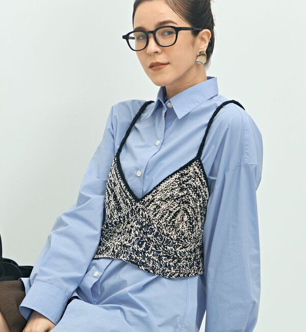 Laraaji「《手洗い可能》かぎ針編みキャミソール」|ニット・セーター|