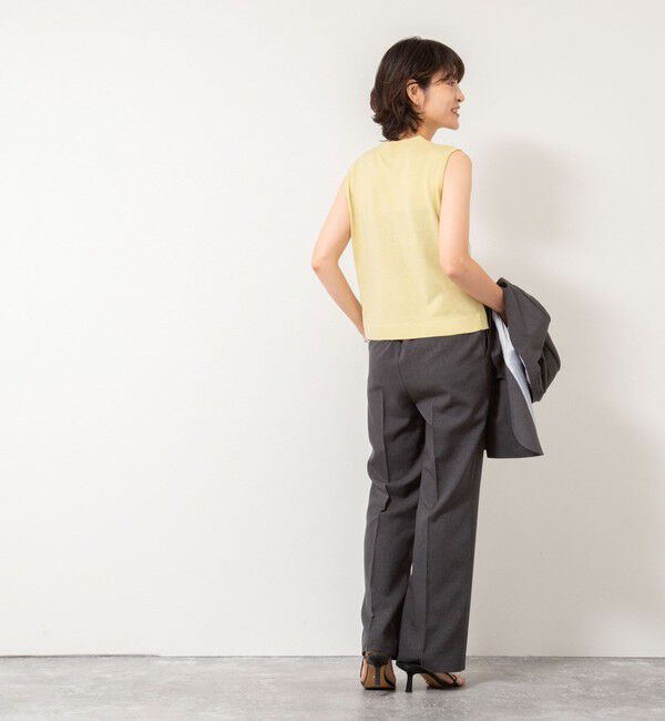 NOLLEY'S sophi「《セットアップ対応》ウォッシャブルソフトシャンブレーセミフレアパンツ」|その他|