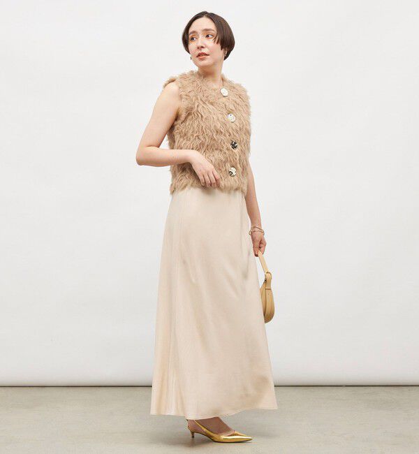 NOLLEY'S sophi「《セットアップ対応》ウォッシャブルフィブリルサテンナロースカート」|スカート|