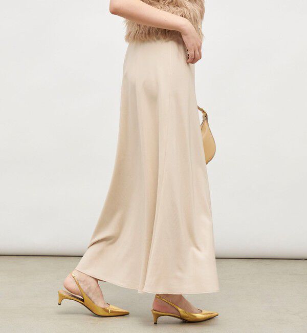 NOLLEY'S sophi「《セットアップ対応》ウォッシャブルフィブリルサテンナロースカート」|スカート|