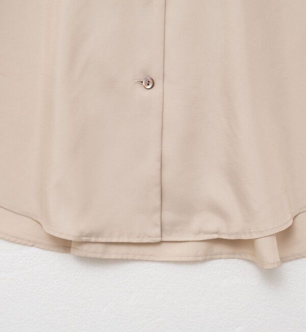 NOLLEY'S sophi「《セットアップ対応》ウォッシャブルフィブリルサテンオープンカラーシャツ」|シャツ・ブラウス|