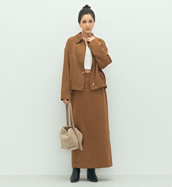 NOLLEY'S sophi「《セットアップ対応》フェイクスエードブルゾン」|ブルゾン・スタジャン|