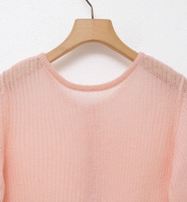 Rie Miller「シアーモヘヤ2WAYリブボートネックカーディガン」|カーディガン|