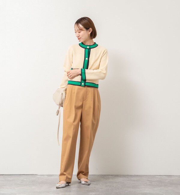 NOLLEY'S「配色ニットジャケット」|カーディガン|