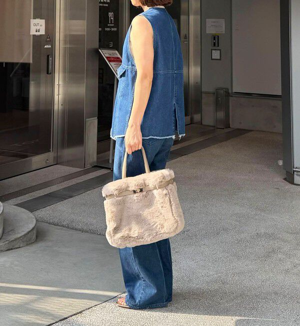 NOLLEY'S「ひねり金具付きファートートバッグ」|トートバッグ|