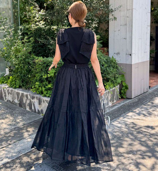 NOLLEY'S「【MARILYN MOON/マリリーンムーン】ウォッシャブルシアースターチコットンギャザースカート」|フレア|