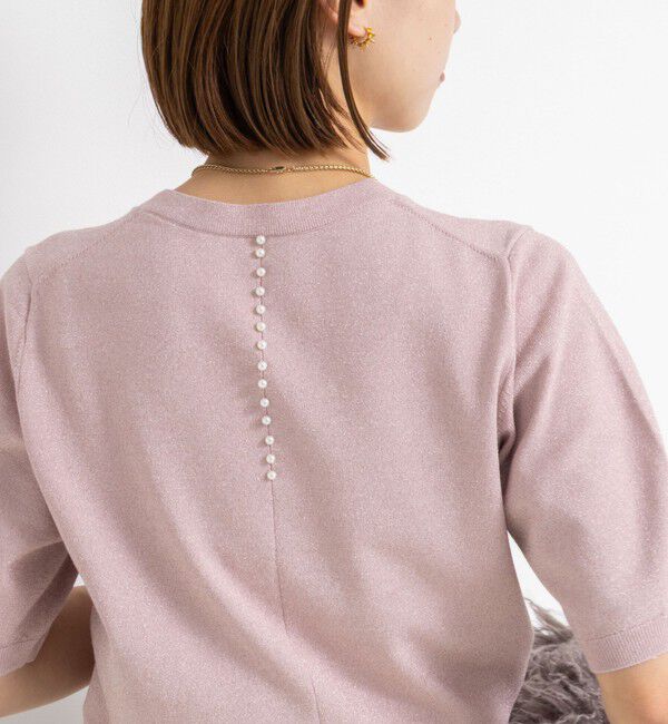 NOLLEY'S sophi「バックパールラメプルオーバー」|ニット・セーター|