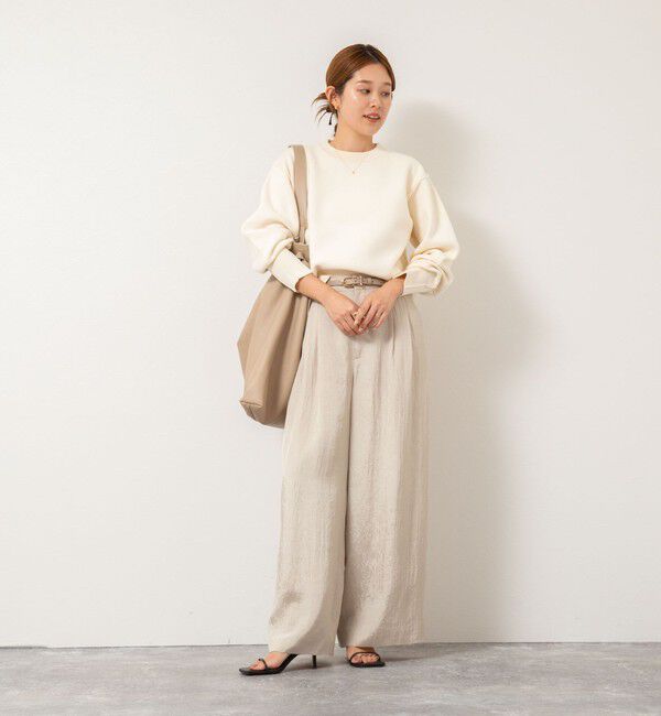 NOLLEY'S「ウォッシャブルクラッシュサテンワイドパンツ」|その他|