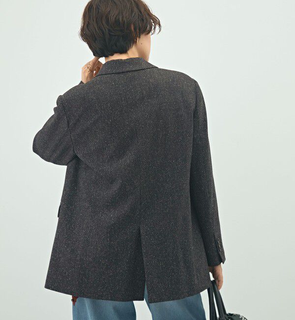 NOLLEY'S sophi「シルクネップツイードオーバージャケット」|テーラードジャケット|