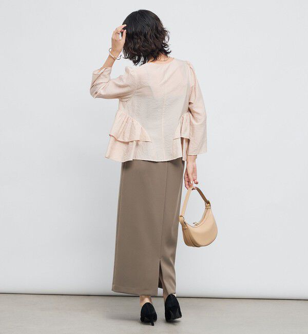 NOLLEY'S sophi「ウォッシャブルオーガンジーティアードブラウス」|シャツ・ブラウス|