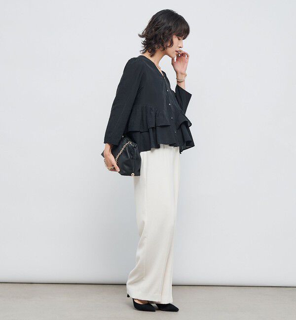 NOLLEY'S sophi「ウォッシャブルオーガンジーティアードブラウス」|シャツ・ブラウス|