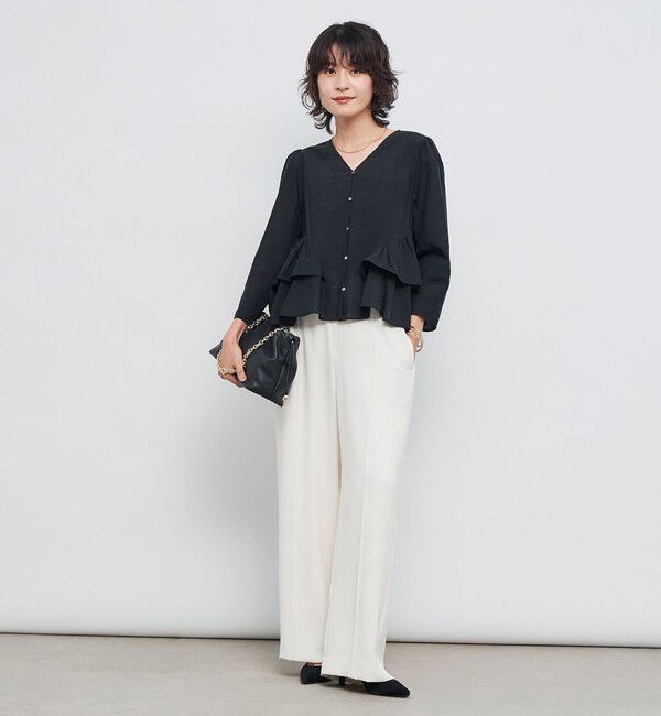 NOLLEY'S sophi「ウォッシャブルオーガンジーティアードブラウス」|シャツ・ブラウス|