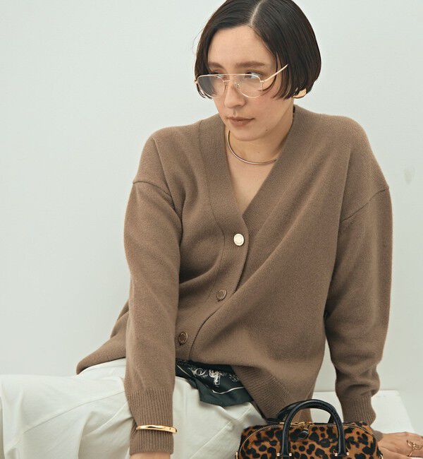 NOLLEY'S「5GノアリスゆったりVネックカーディガン」|カーディガン|