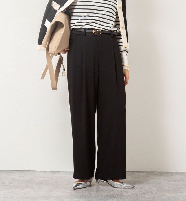 NOLLEY'S「ウォッシャブルバックサテンジョーゼットイージーパンツ」|その他|