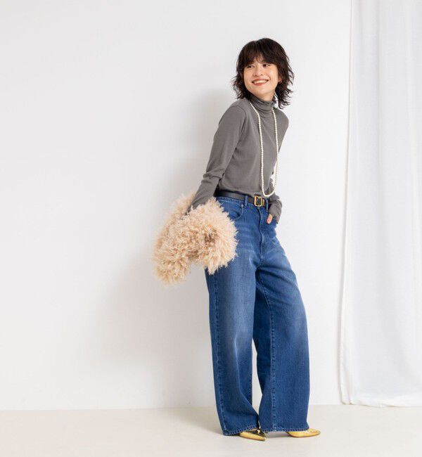 NOLLEY'S「MY STANDARD ウォッシャブルリブタートルネック」|Tシャツ・カットソー|